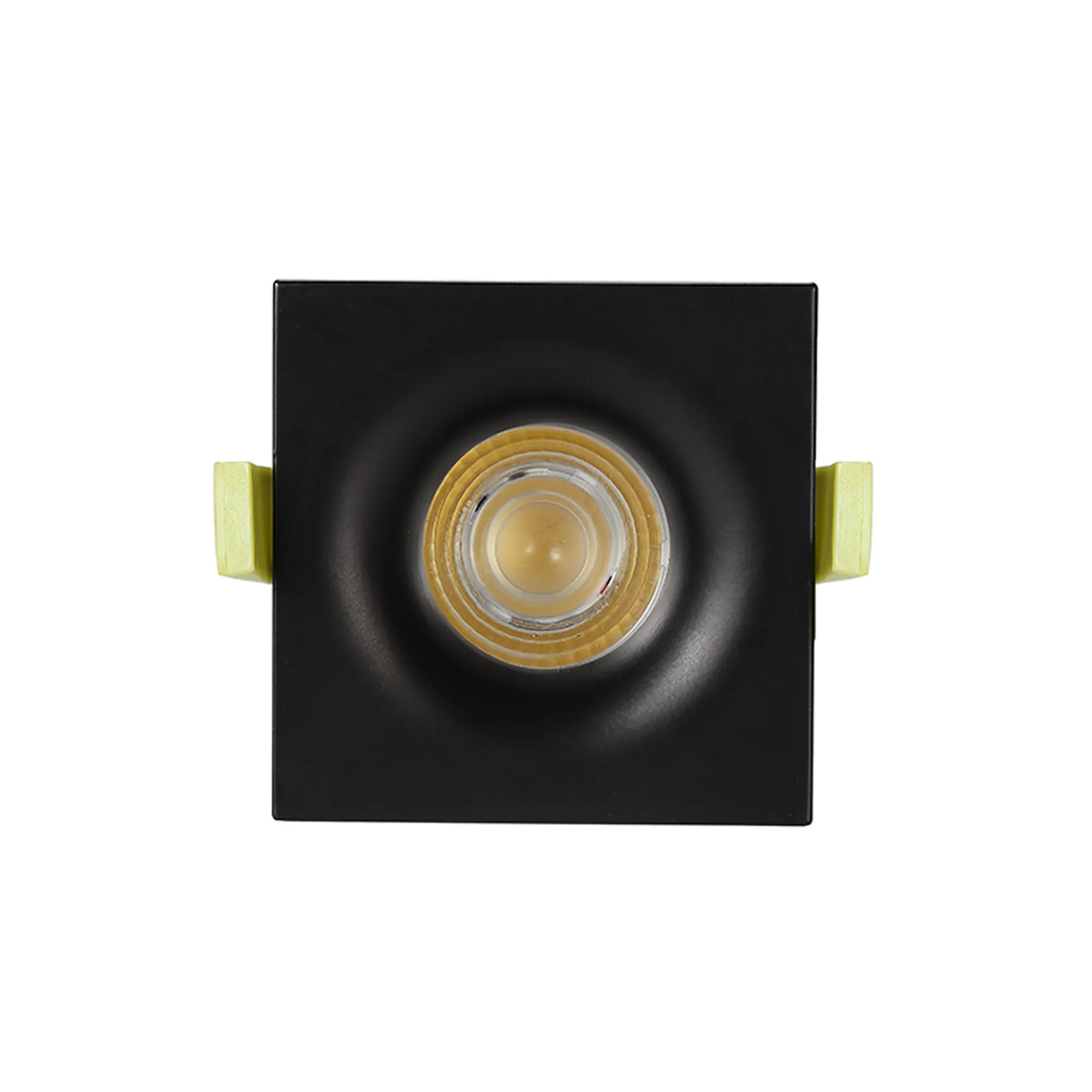 Bruve 9 Tridonic powered 9W 2700K 700lm 36° LED Engine,250mA , CRI>90 LED Engine Matt Black Fixed Square Recessed Downlight, Inner Glass cover, IP65 DM201505  Dlux Bruve SQ 9 IP65